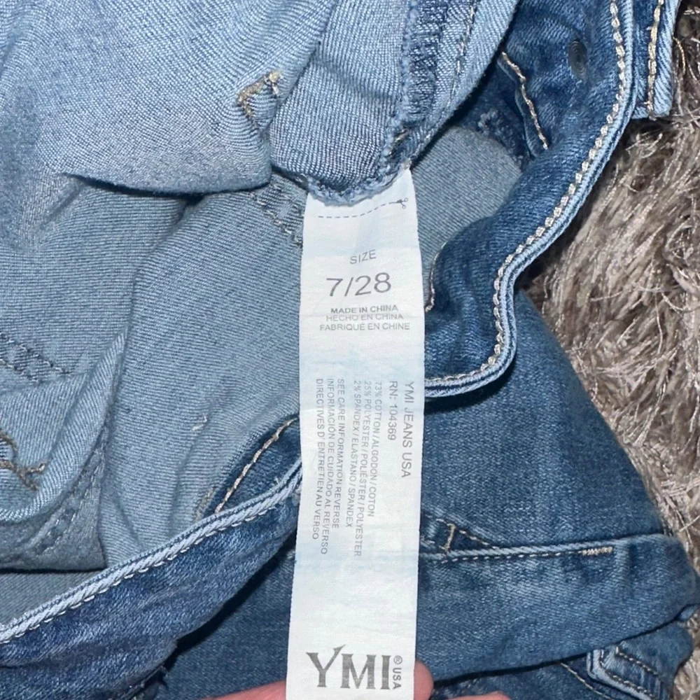 YMI Women's Size 28 High Rise Skinny Cargo Jeans